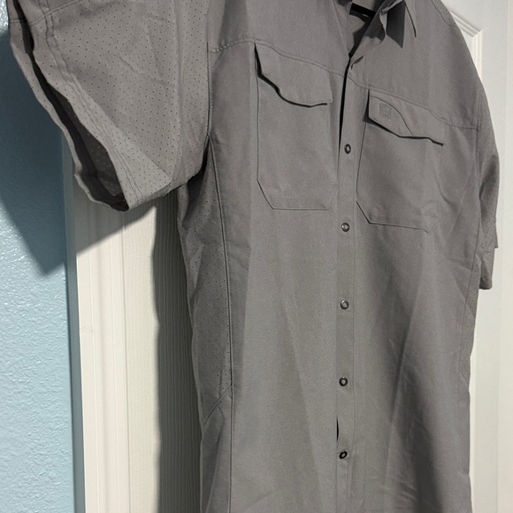 5.11 Tactical Men's Charcoal Button Down Shirt - Picture 4 of 5